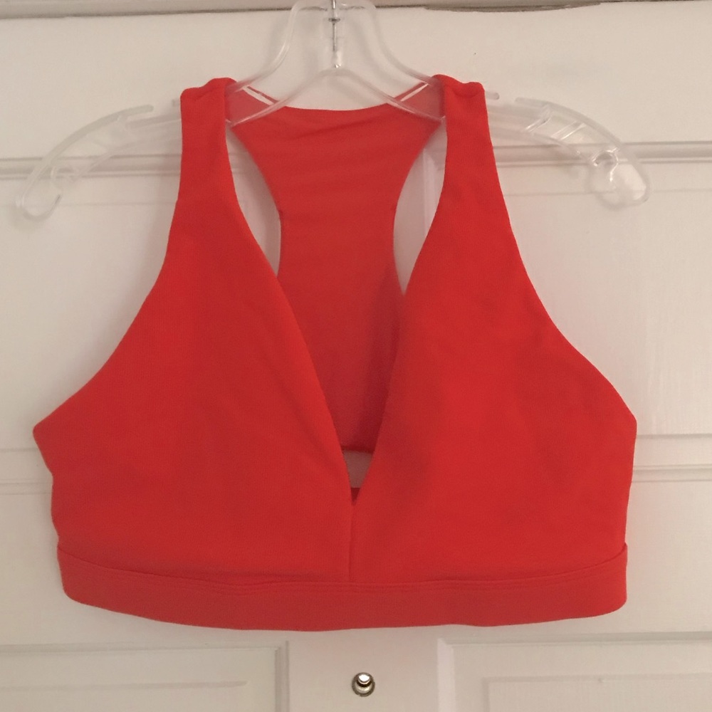 MUSCLE NATION Ribbed Deep V Bra - Picture 2 of 6